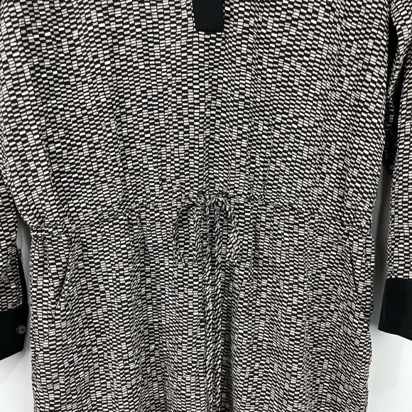 Vince Patterned Drawstring Waist Dress XS - Picture 3 of 7
